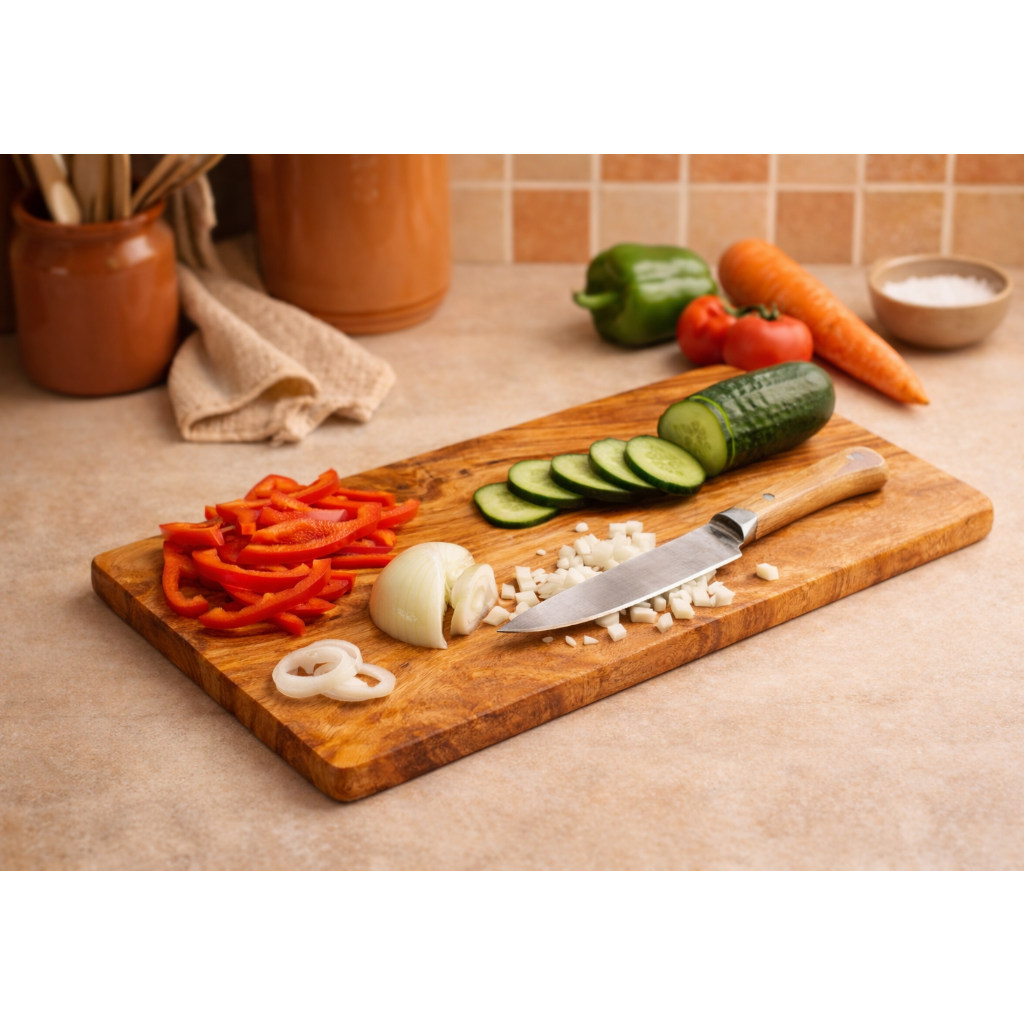 OLIVE WOOD RECTANGULAR BOARD 25x15CM