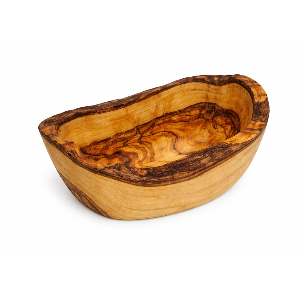OLIVE WOOD RUSTIC DISH
