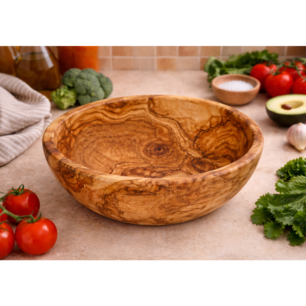OLIVE WOOD SALAD BOWL