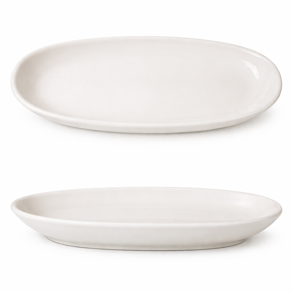 Valencia Oval Plate Cream