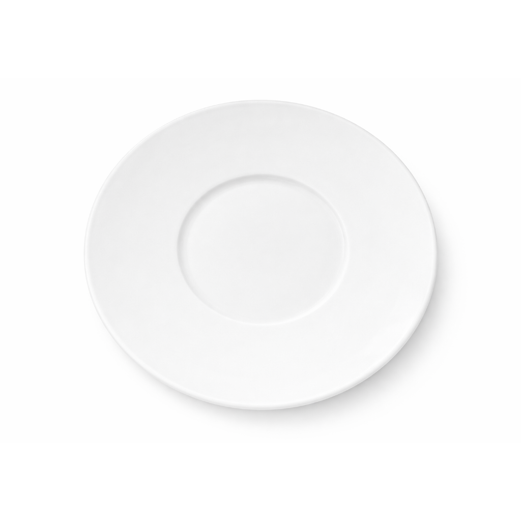 Classic White Saucer Round