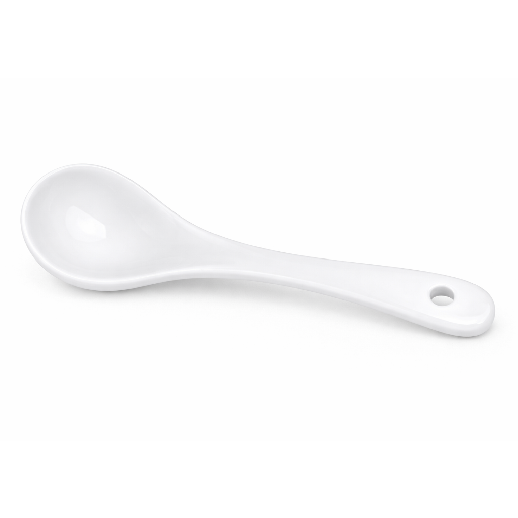 Classic White Spoon For Sauce Pot