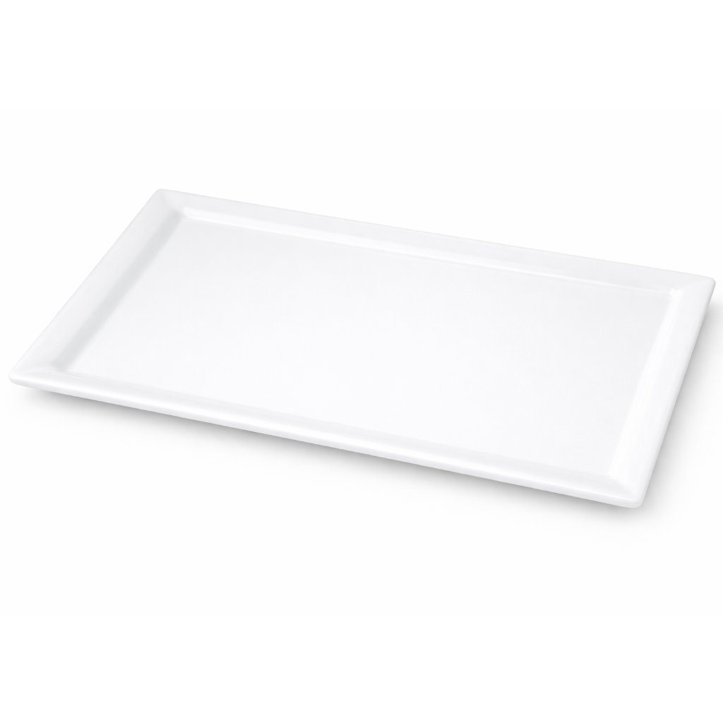 Classic White Rectangular Platter 28x16CM