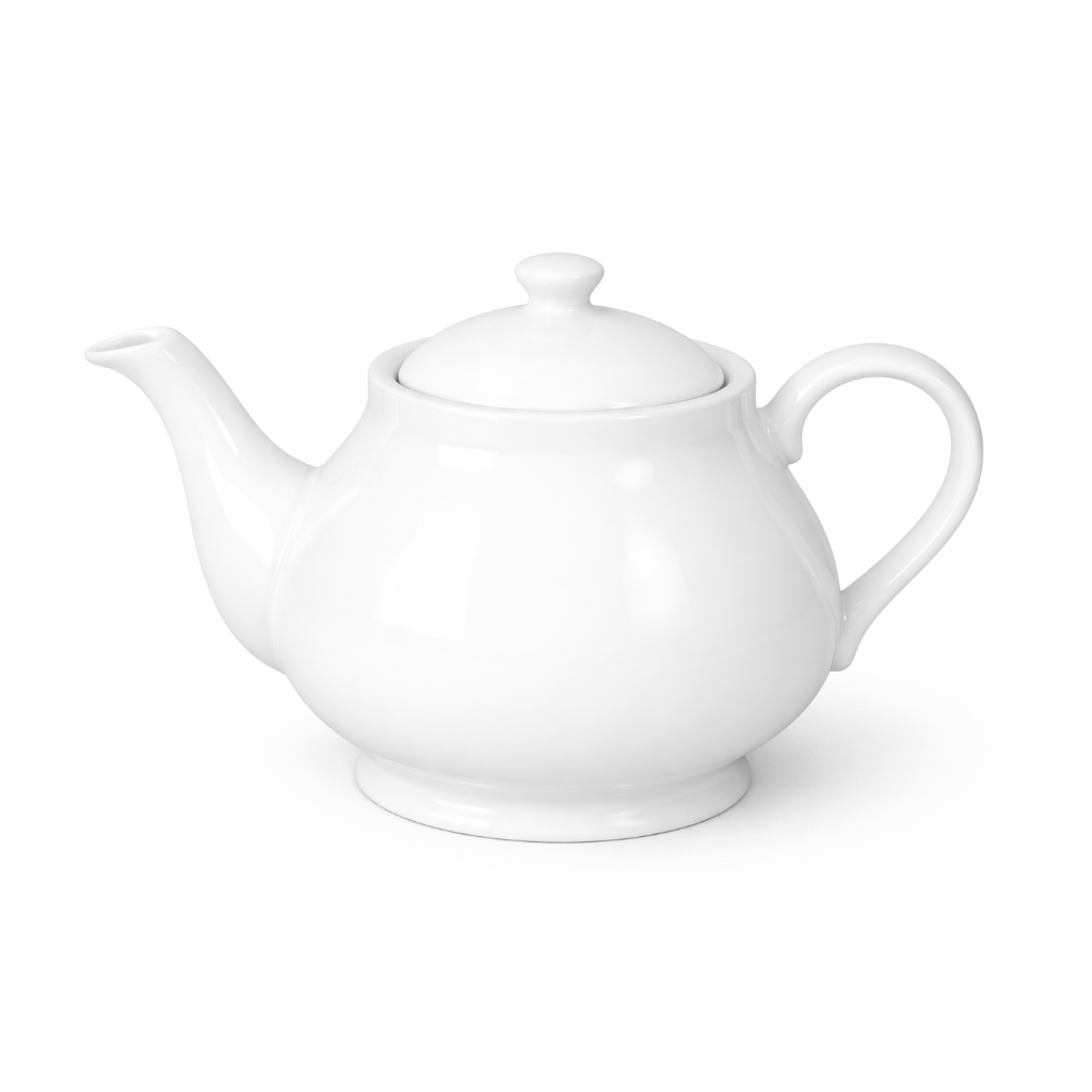 Classic White Coffee Pot With Lid
