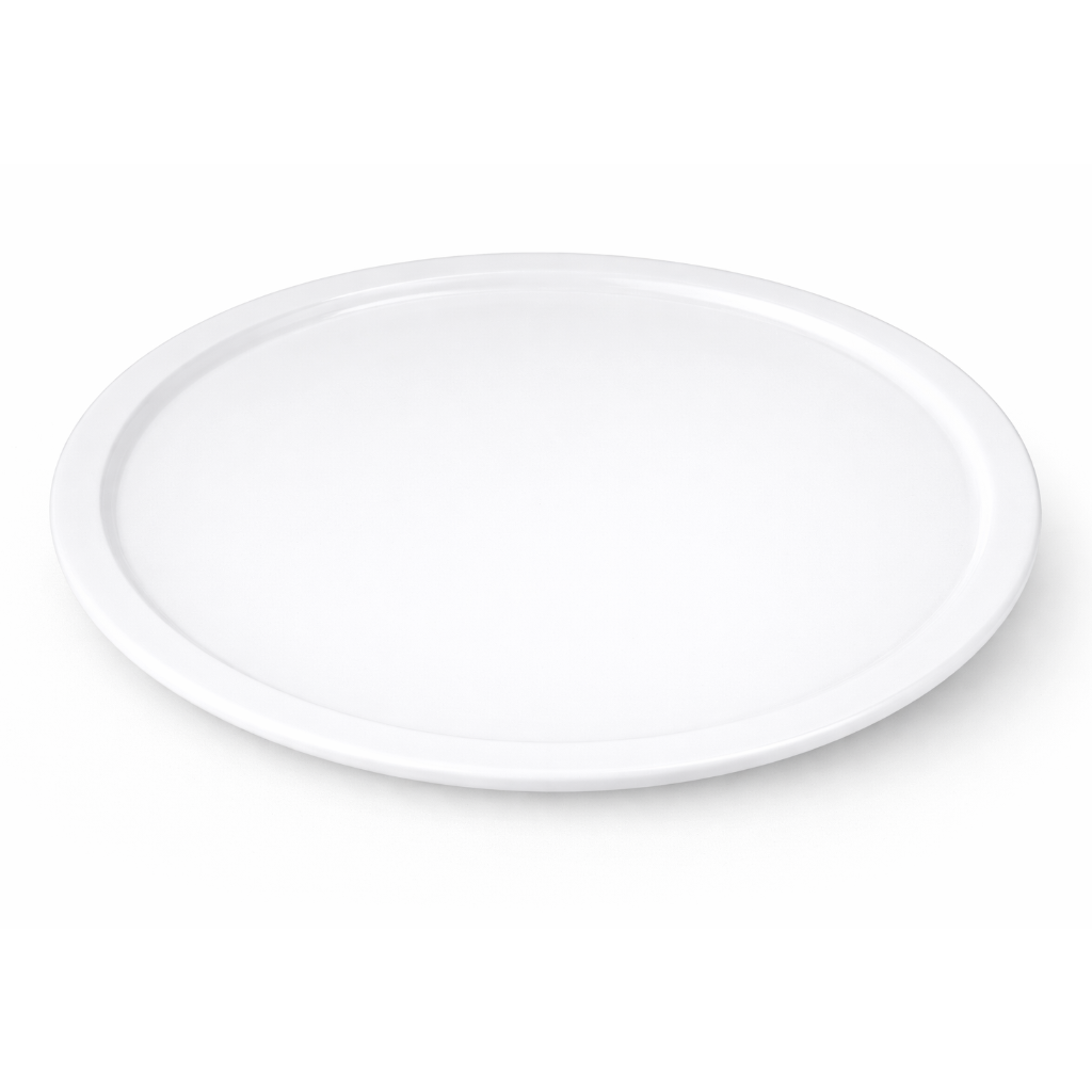 Classic White Pizza Plate