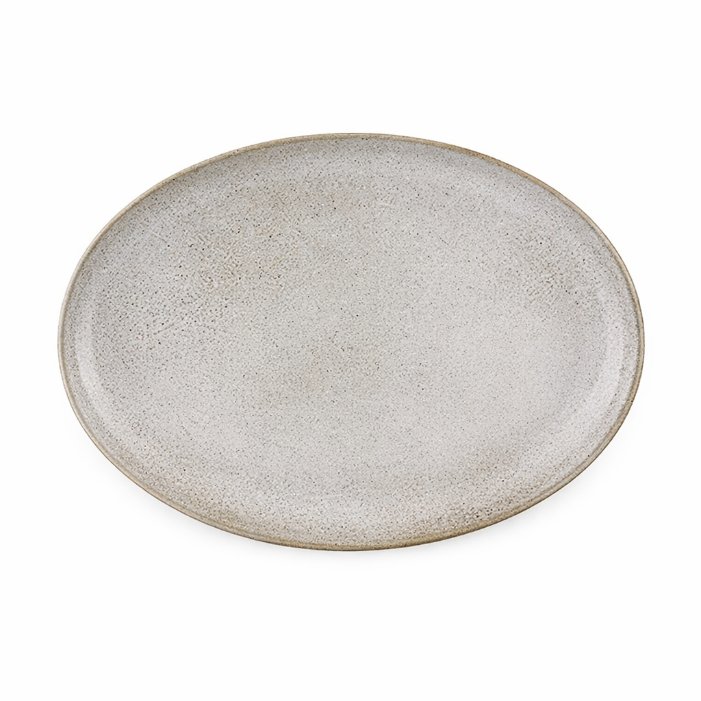 Imperfect White Oval Platter