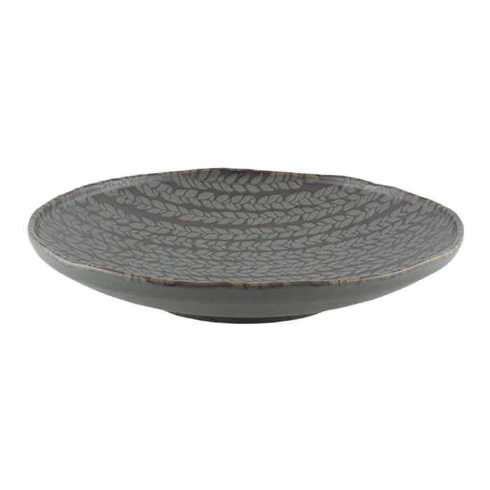 Foliage Olive Soup Plate