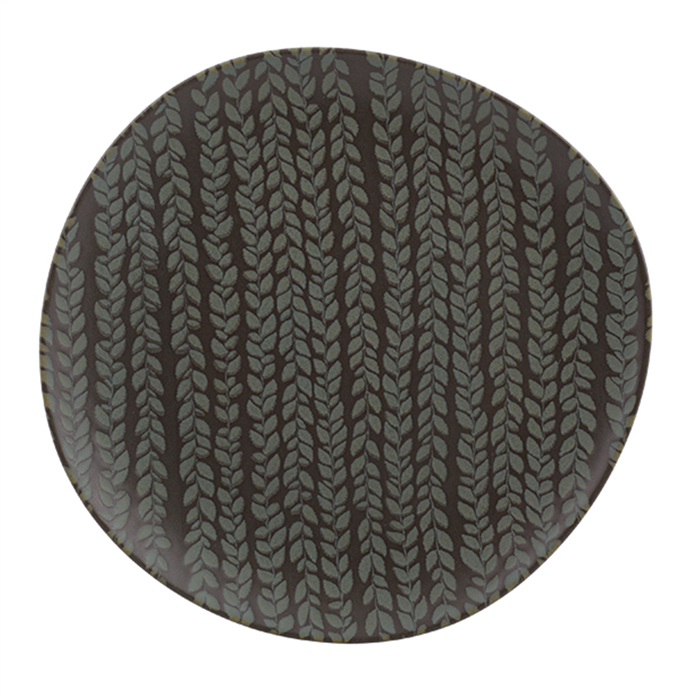 Foliage Olive Dessert Plate 24Cm