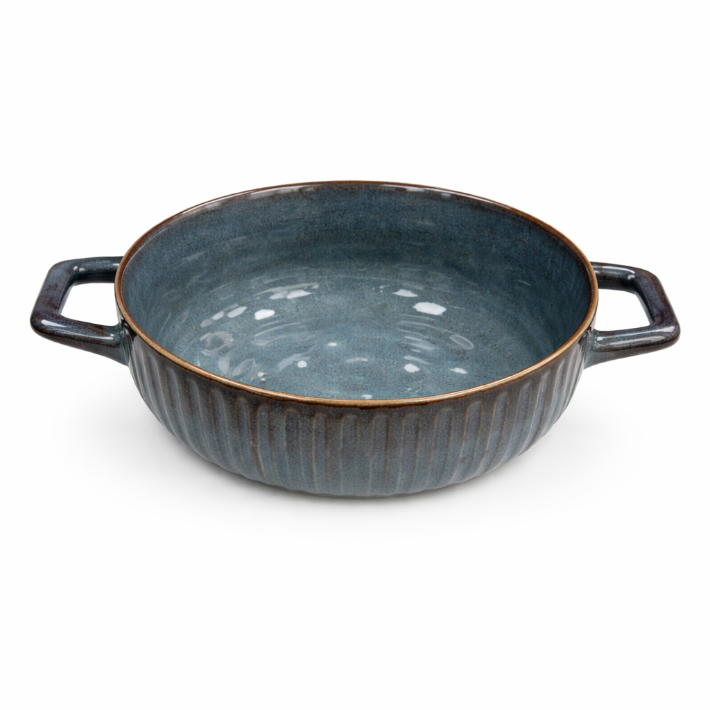 Plate With Handle Sapphire