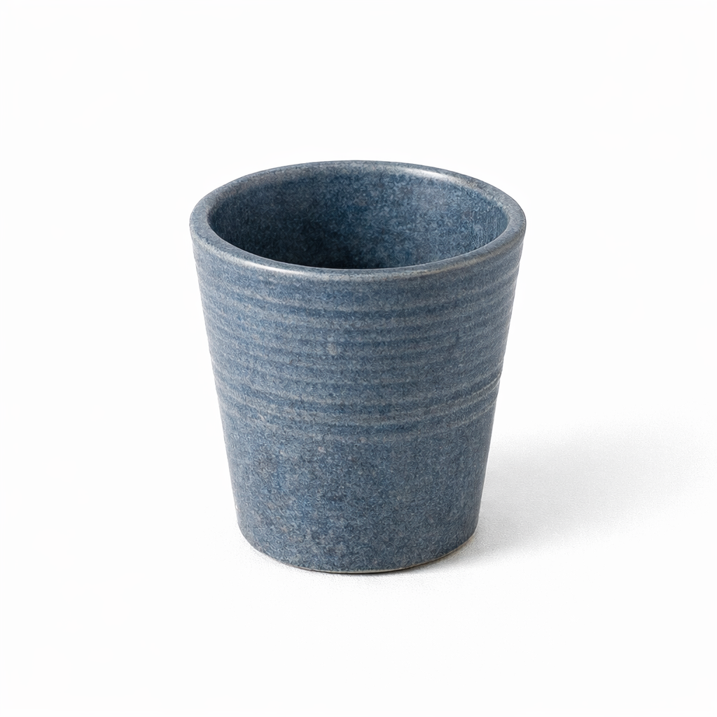Tea Cup Blue Grey