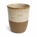Handcrafted Two-Tone Ceramic Tumbler (8.5X7.8Cm)
