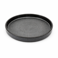 Round Deep Plate Black (25cm)