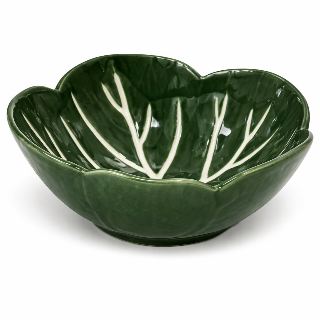 Leaf-Shaped Ceramic Bowl