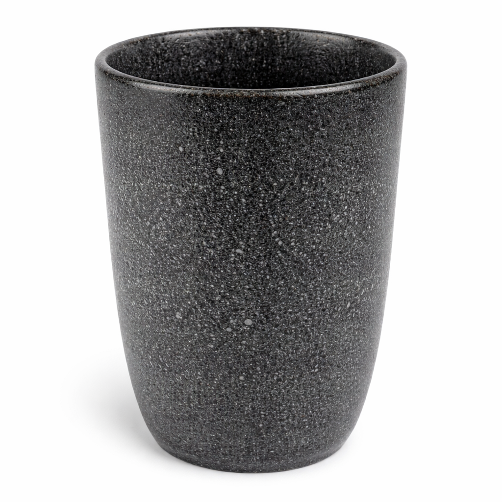 Texture Black Cermaic Tumbler (225ml)