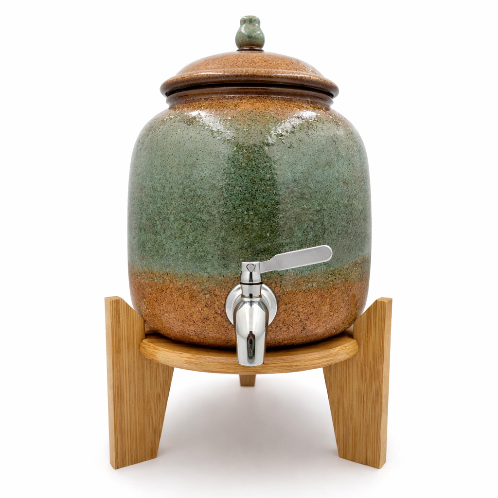 Porcelain Juice Dispensor Green (4.6LTR)