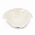 Rock Pattern Chipped Bowl White 25CM