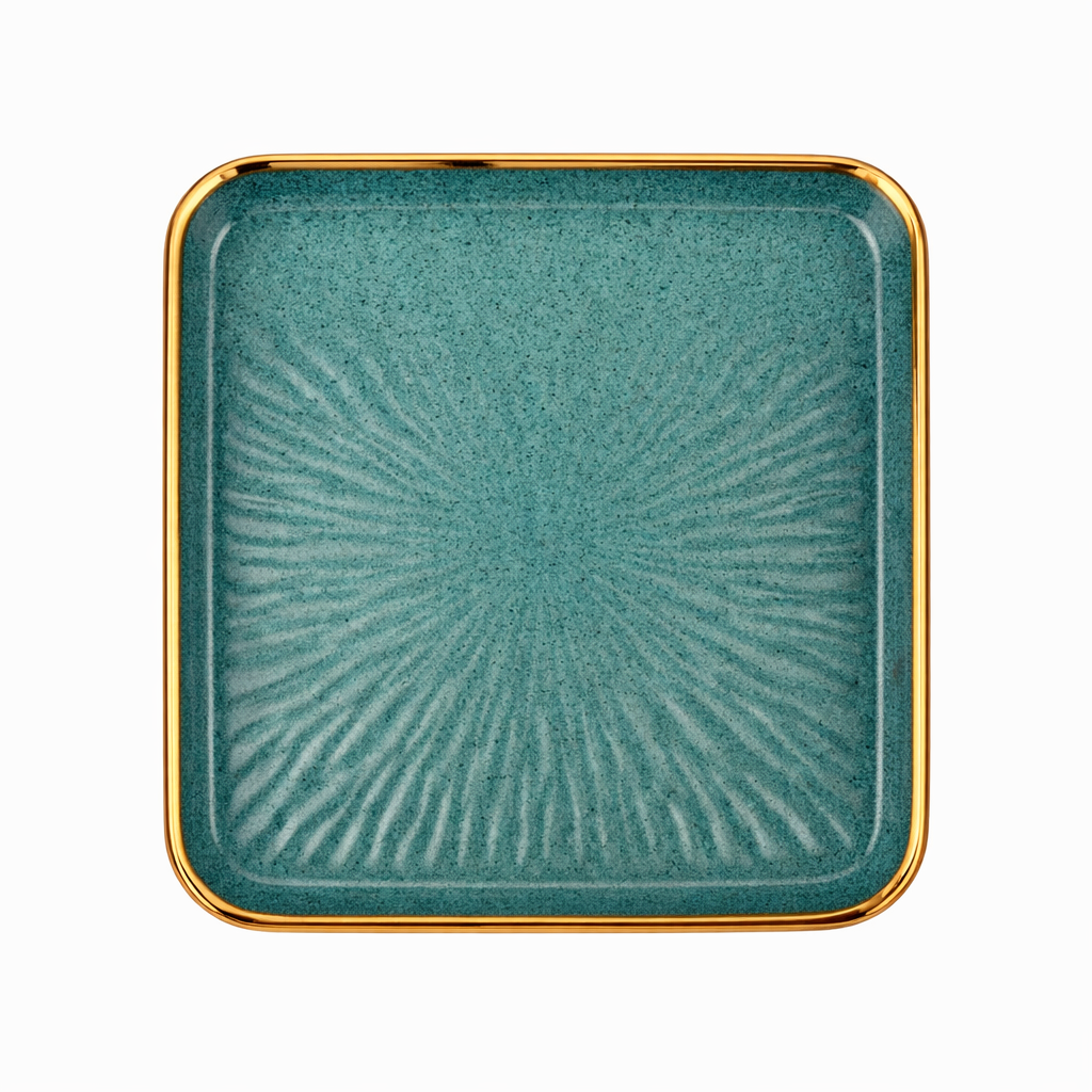 Flat Plate Square Green