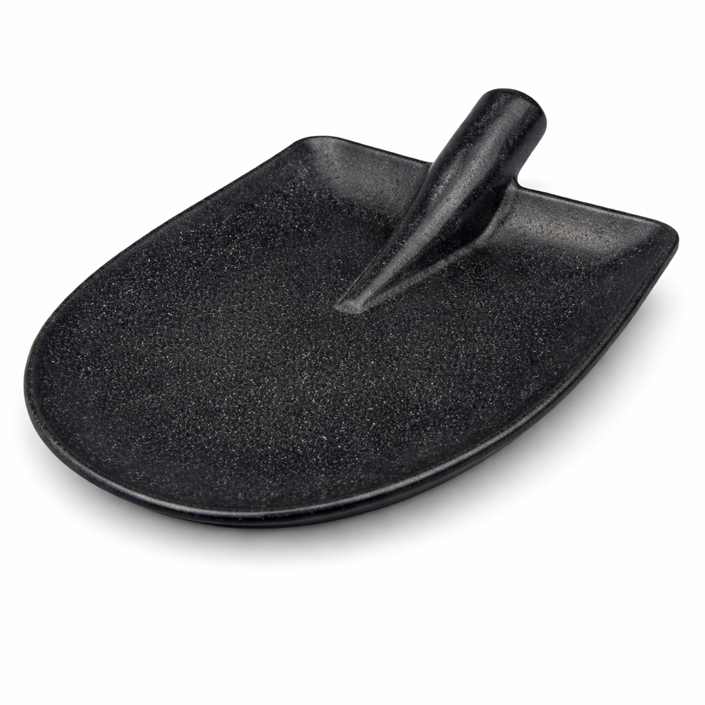Porcelain Shovel Plate Black