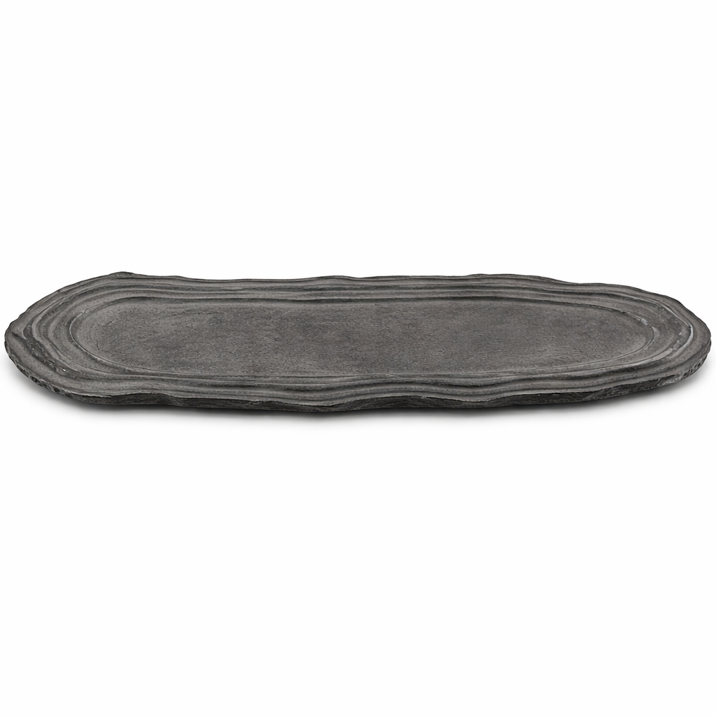 Oval Plate Grey Terra