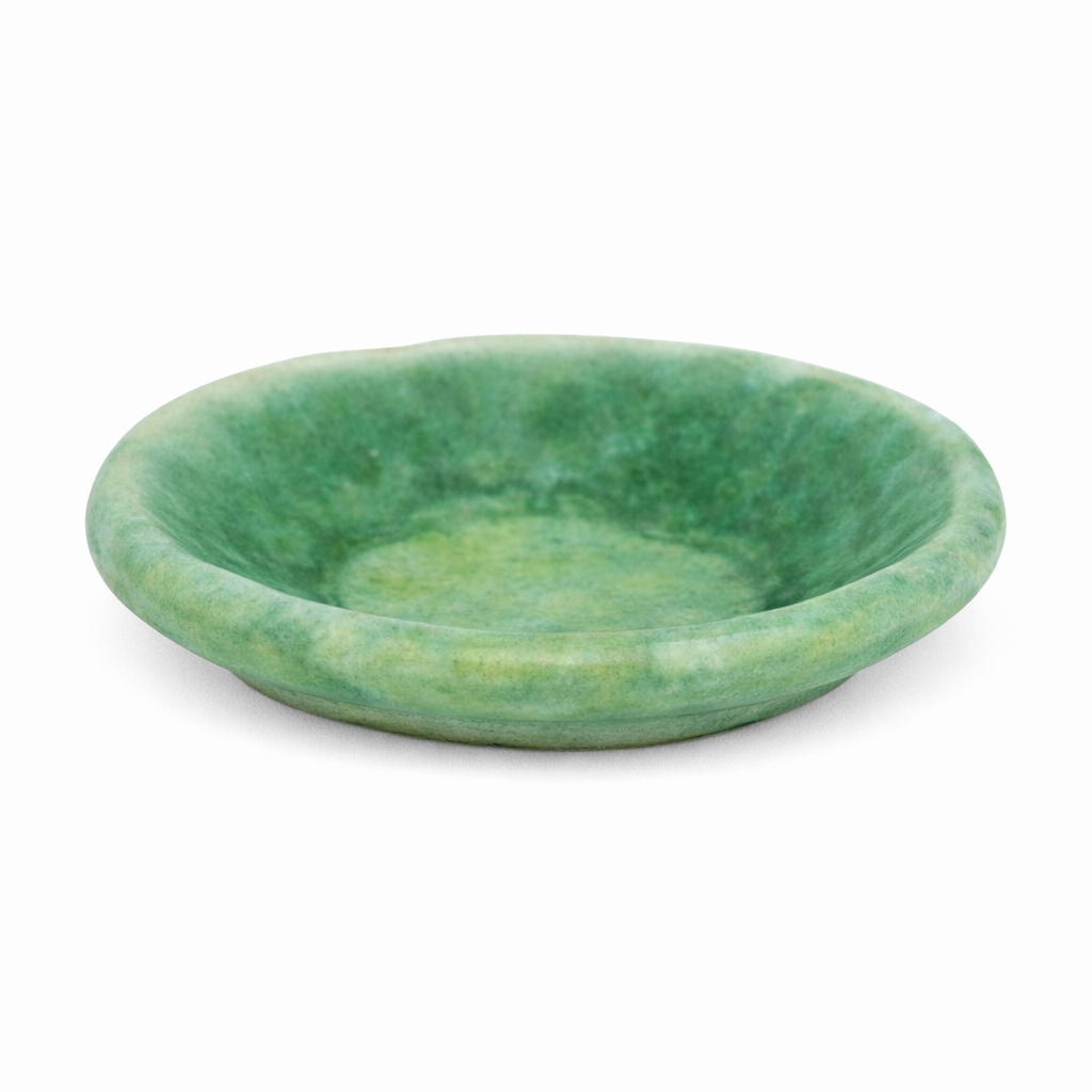 Edge Rolled Cold Dish Plate Hand Kneaded