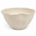 Noodle Bowl Off White Hand Kneaded 17X9Cm