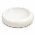 Serving Drum Plate In Elegant White White (22.5Cm)