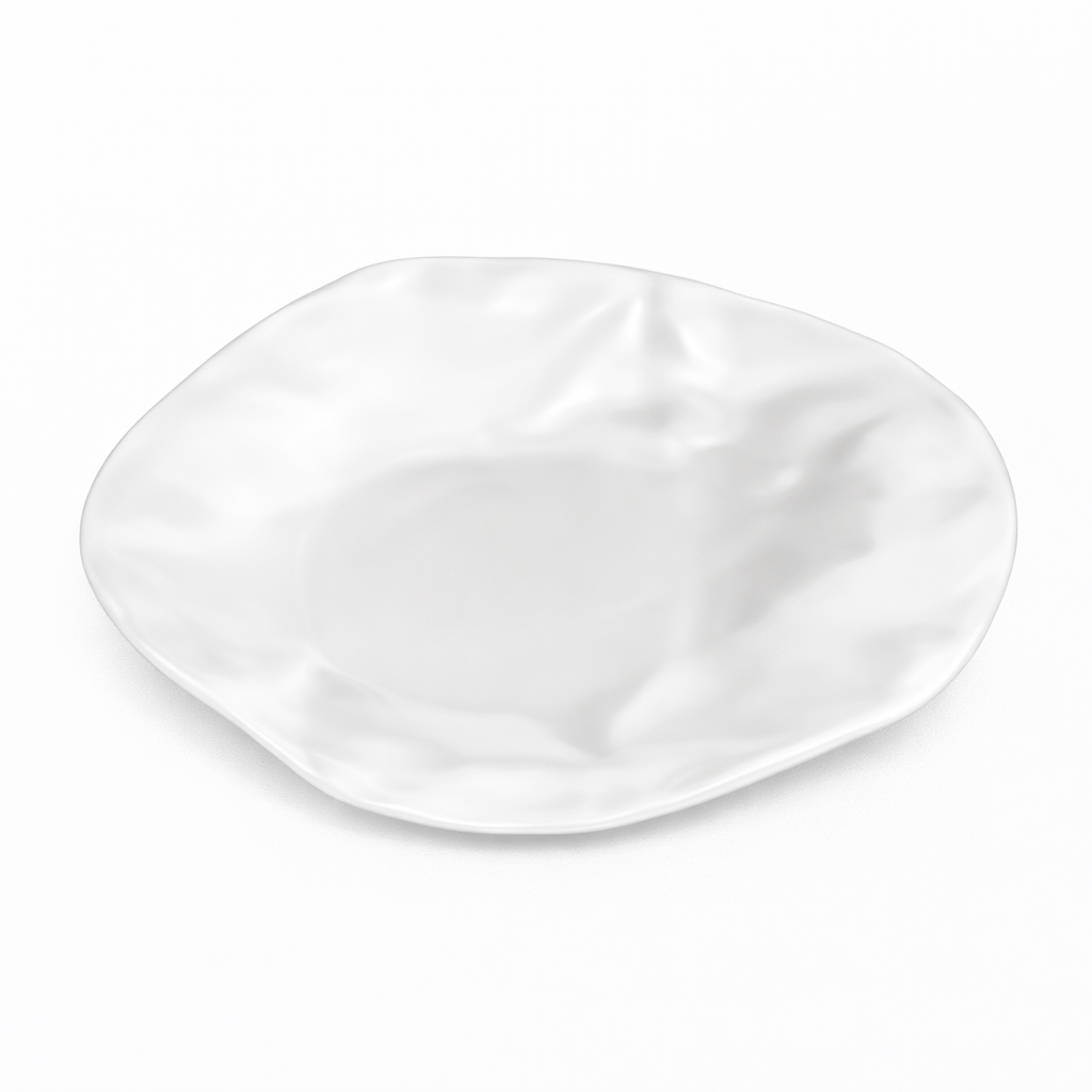 Egg Shaped Plate White