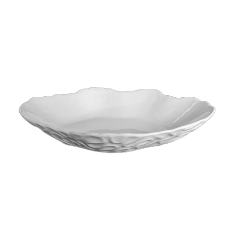 Auspicious Cloud Sashimi Bowl White