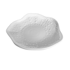 Decorated Egg Shaped Dotted Plate White