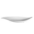 Golden Branch Jade Leaf Plate In White (70Cm)
