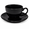 Tea Cup With Saucer Black Matt 220Ml