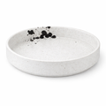 Dessert Plate White Matt Splash Ink 11.7Cm