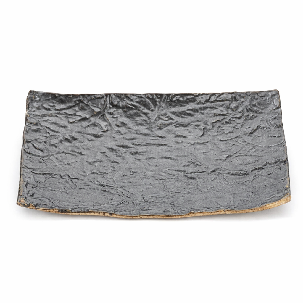 Rectangular Service Platter Sandy Black