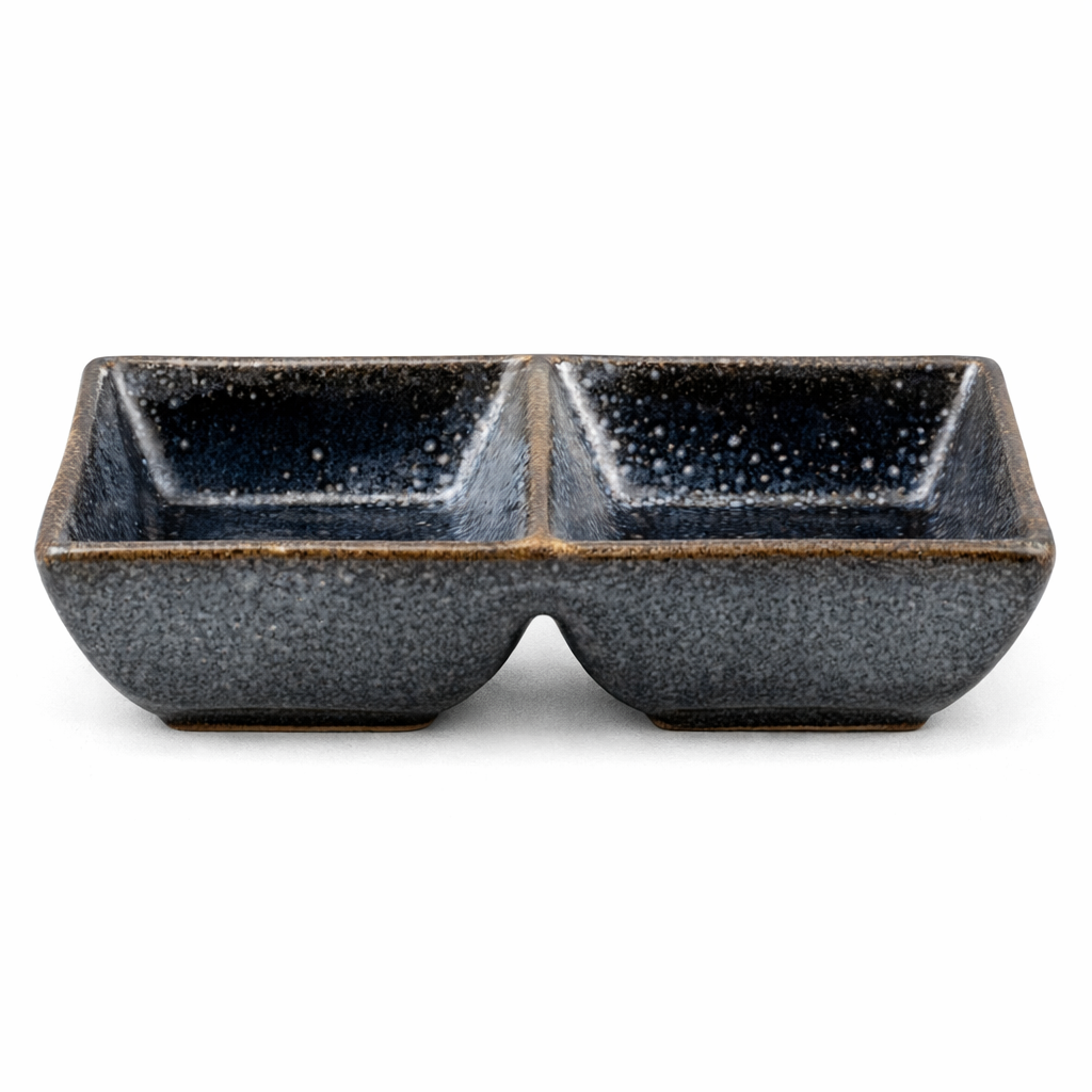 Sauce Dish Double Sandy Black (14X