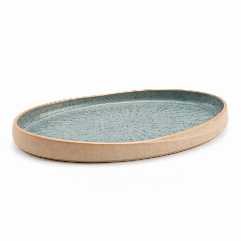 Full Oval Platter Sandy Black