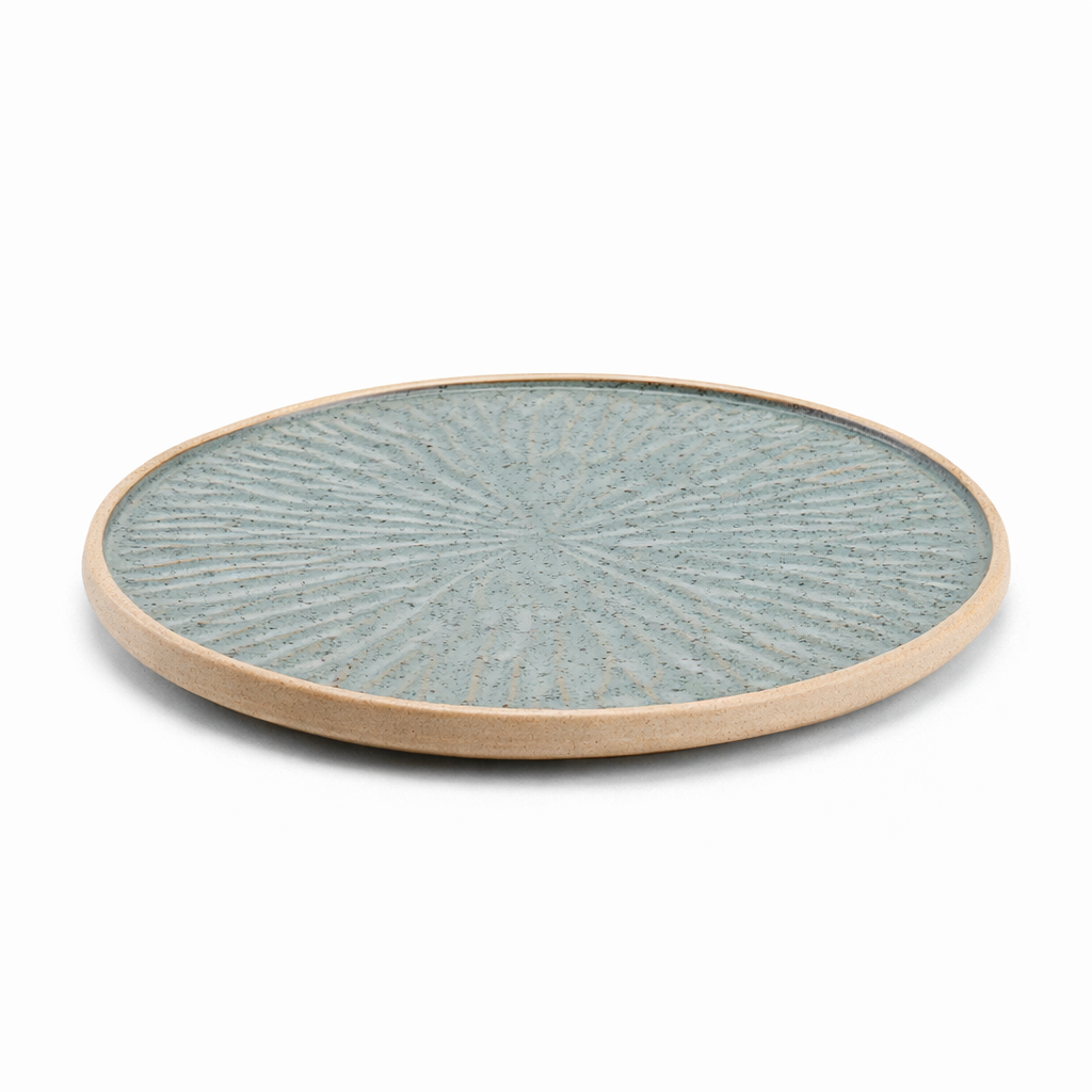 Round Plate Sandy Black