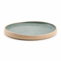 Round Plate Sandy Black