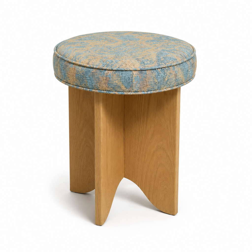 Round Upholstered Stool