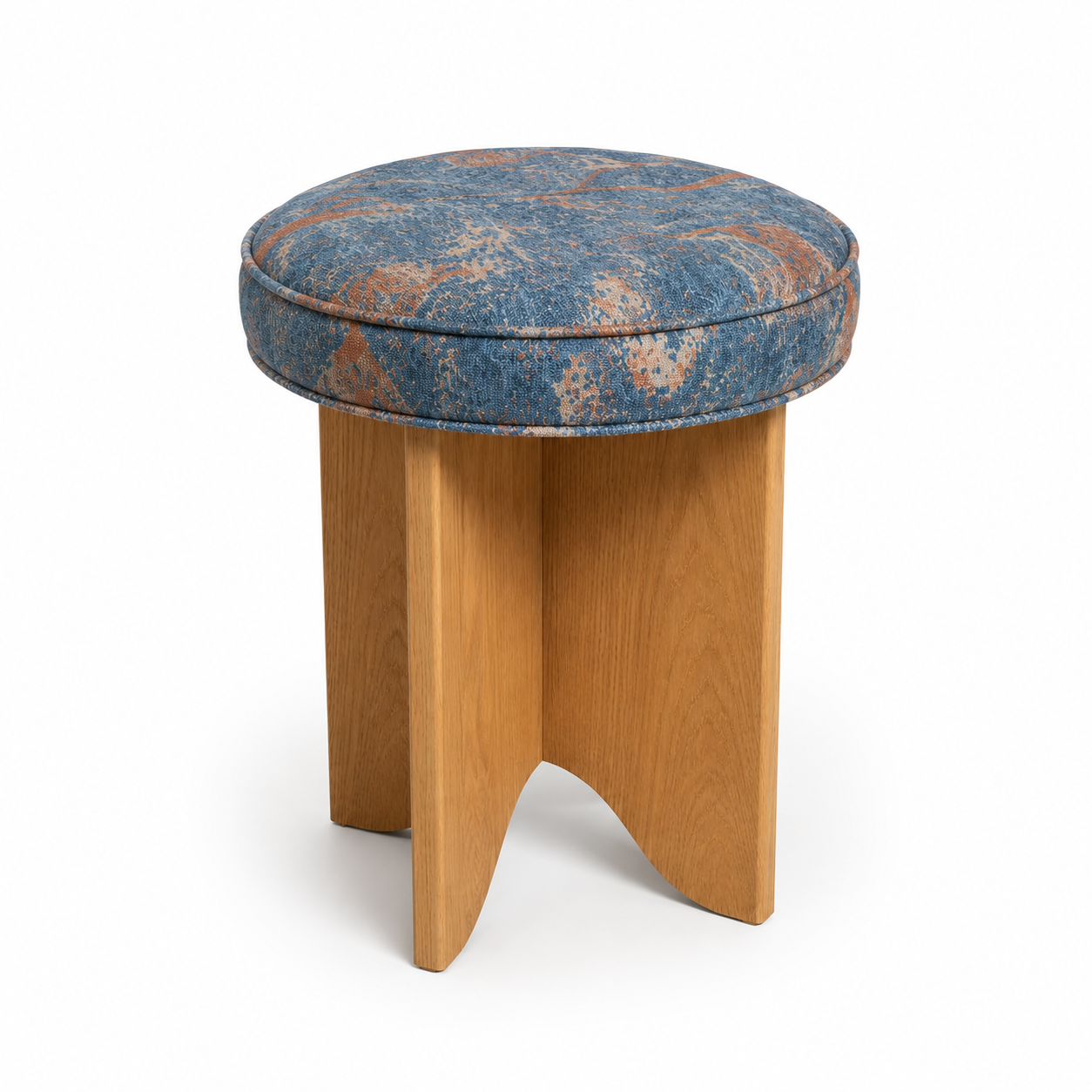 Round Upholstered Stool