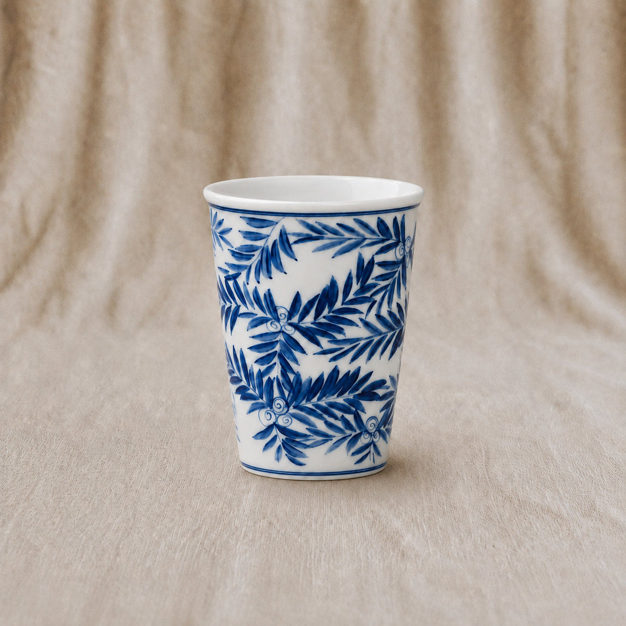 Bamboo palm Porcelain Cup