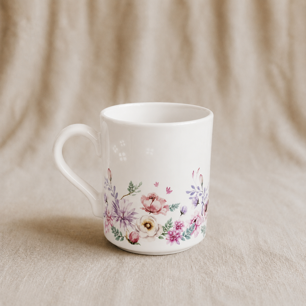 Bless Series Floriography Mug Set 4 pcs