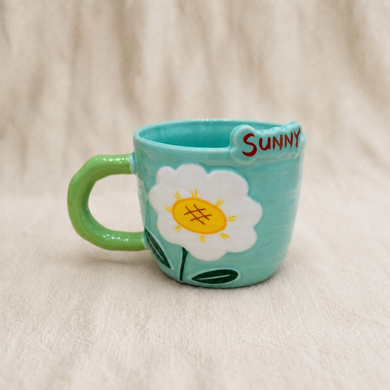 Sunflower Ceramic Cup