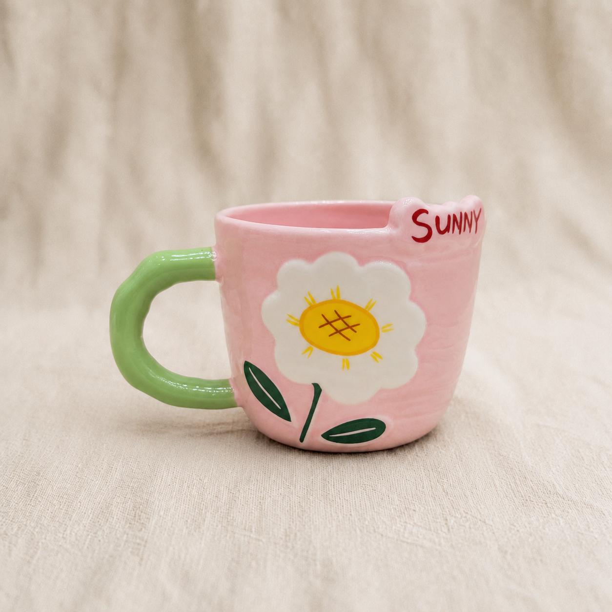 Sunflower Ceramic Cup