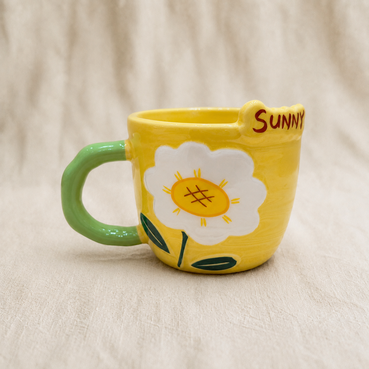 Sunflower Ceramic Cup