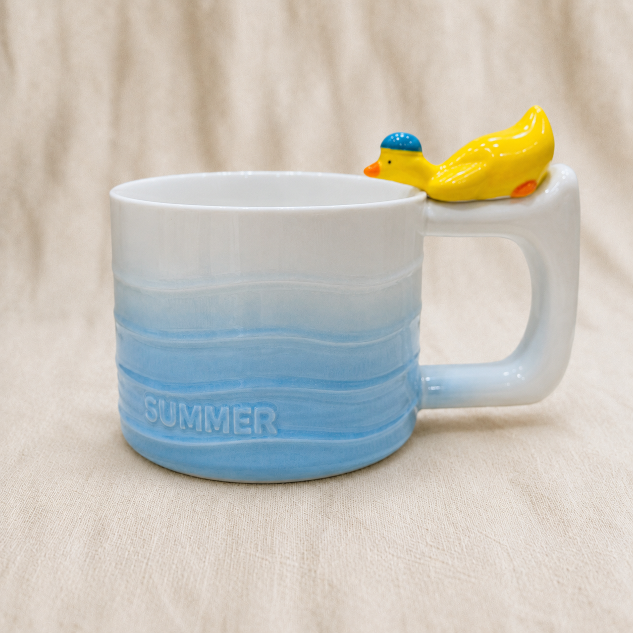 Drinking Duck Ceramic Cup
