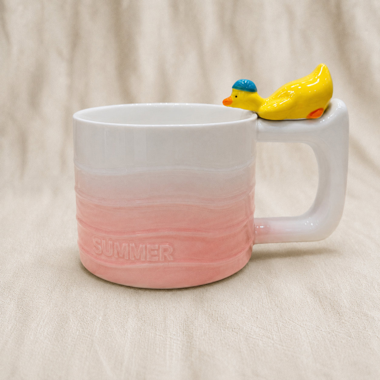 Drinking Duck Ceramic Cup