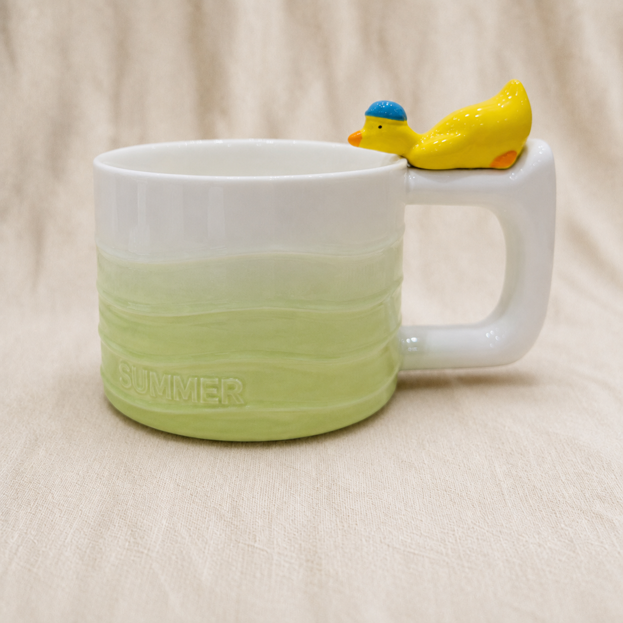 Drinking Duck Ceramic Cup