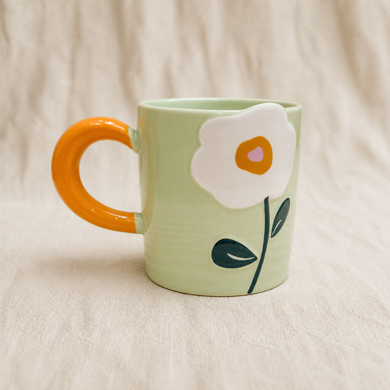 Flower Ceramic Cup