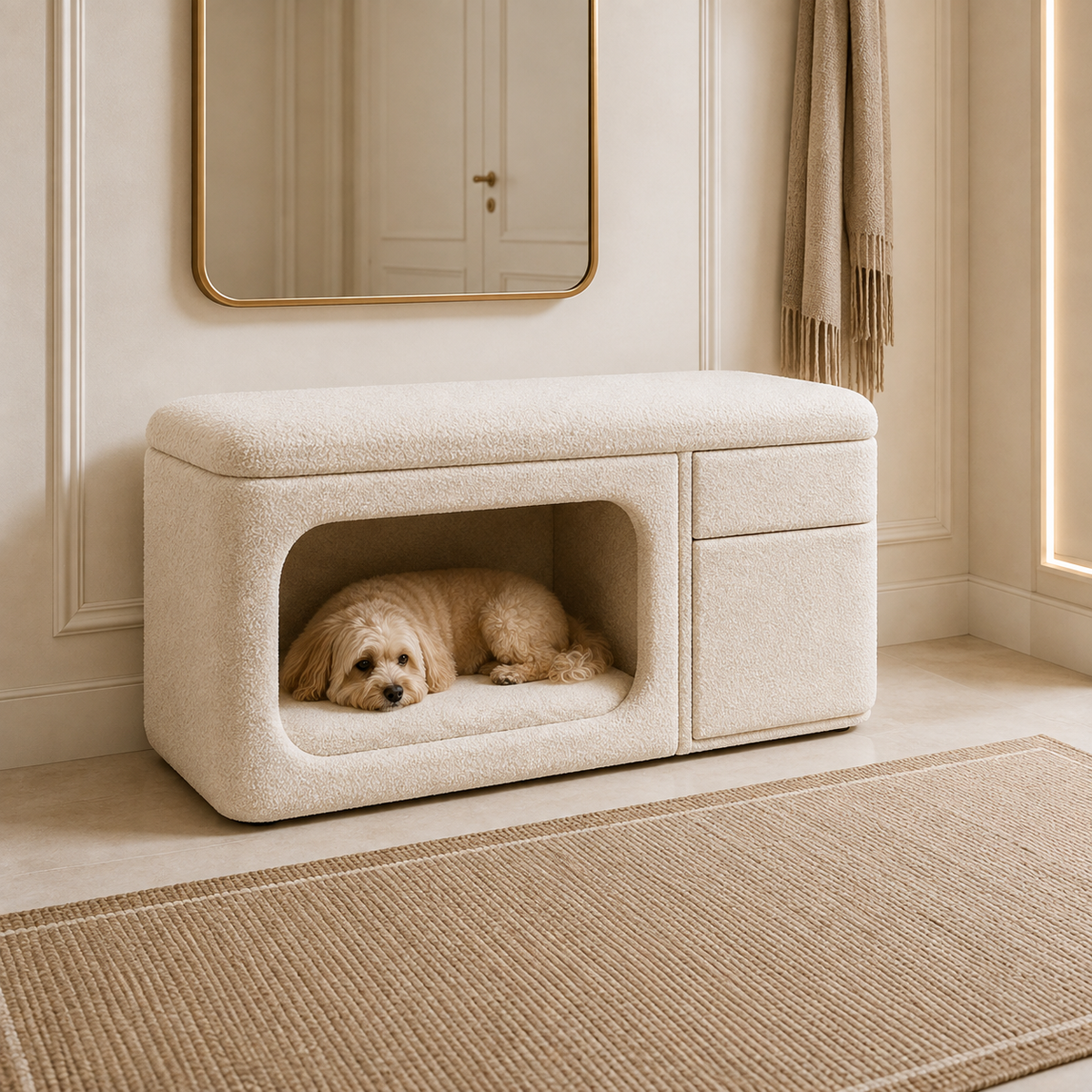 Aveline Pet Nook Storage Bench