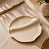 Sculpted Wave Ceramic Serving Platter